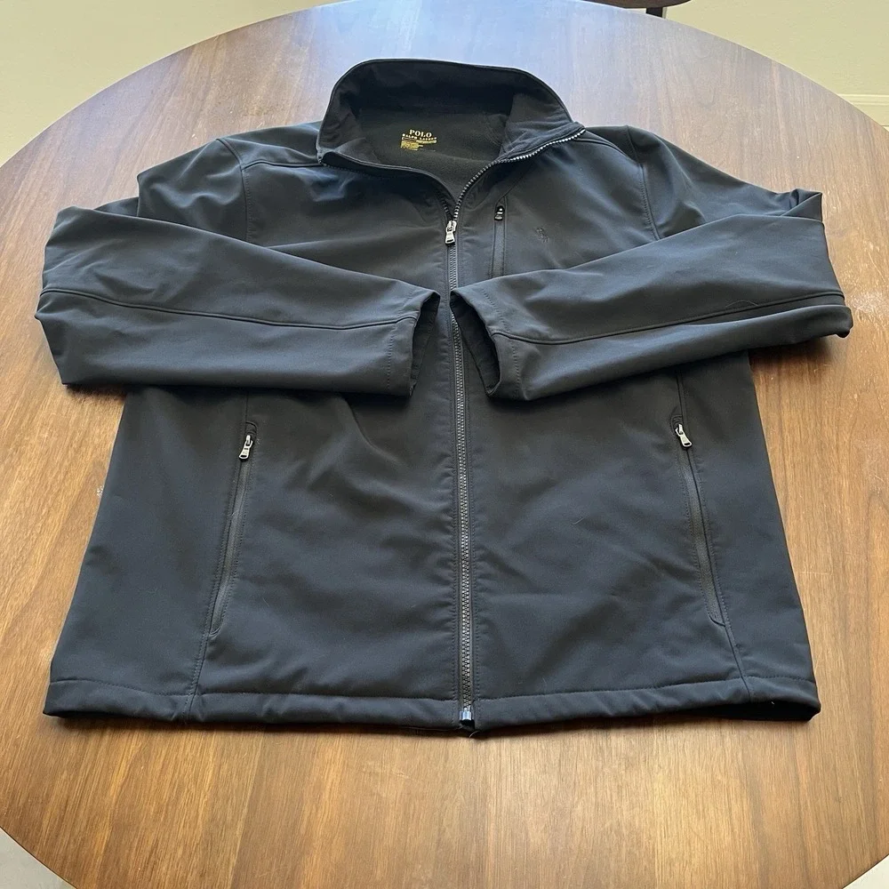 Polo Ralph Lauren Men's L Barrier Water-Repellent Softshell Jacket Performance